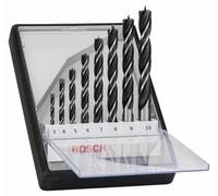 BOSCH Juego de brocas espirales para madera Robust Line, 8 piezas 3; 4; 5; 6; 7; 8; 9; 10 mm (8 piezas) 2607010533