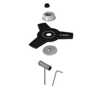 Bosch Home and Garden juego de cuchillas para desbrozadora a batería (1 cuchilla metal; diámetro corte: 23 cm; en caja cartón)