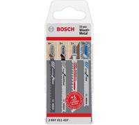 BOSCH Juego de hojas de sierra para madera y metal, 15 piezas 2607011437
