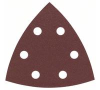 Bosch Juego de Hojas Lijado para Triangular, 93MM, 120 , 6 Agujeros, 25er-Pack
