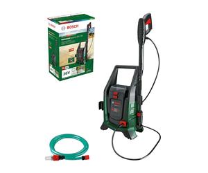 Bosch Juego de limpiadora de alta presión móvil y a batería UniversalAquatak 36V-100(para limpiar en casa o fuera; sistema de 36 voltios;hasta 45min de funcionamiento,kit de autosucción;sin batería)