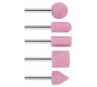 BOSCH Juego de muelas abrasivas, 5 piezas Vástago de portabrocas 6 mm; grano 60; 25; 15; 15; 25; 20 x 24; 30; 30; 25; 25mm 1609200286