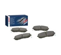 BOSCH Juego de pastillas de freno Delantero con avisador acústico de desgaste | Low-Metallic 0 986 494 572 Juego de pastillas de freno Compatible con NISSAN JUKE F15 PULSAR Fastback C13 TIIDA Fastback