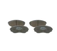 BOSCH Juego de pastillas de freno Delantero con avisador acústico de desgaste | Low-Metallic 0 986 494 855 Juego de pastillas de freno Compatible con MAZDA