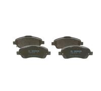 BOSCH Juego de pastillas de freno Delantero con avisador acústico de desgaste | Low-Metallic 0 986 495 083 Juego de pastillas de freno Compatible con TOYOTA AVENSIS Ranchera familiar T25 AVENSIS T25