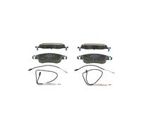 BOSCH Juego de pastillas de freno Delantero con contacto avisador de desgaste | Low-Metallic 0 986 424 598 Juego de pastillas de freno Compatible con CITROËN C5 II RC C5 I DC