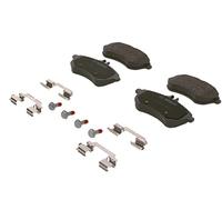 BOSCH Juego de pastillas de freno Delantero con muelle & con accesorios | Low-Metallic 0 986 494 593