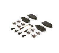 BOSCH Juego de pastillas de freno Trasero con contacto avisador de desgaste | Low-Metallic 0 986 494 603