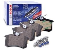 Bosch Juego 4 pastillas de freno DS4|Peugeot 207,307,308,405,1007,Partner,Ranch|VW Golf Cabriolet