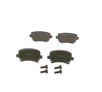 Bosch BP937 - Pastiglie Freni Auto, Trasero - Calidad Bosch - Reducción de Ruido y Polvo - Certificación ECE-R90 - Sin Cobre - 1 Juego de 4 Pastillas - Con Accesorios