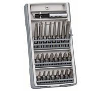 BOSCH Juego de puntas para atornillar, 25 piezas PH1, PH2 (2x25 mm), PH3, PZ1, PZ2 (2x25 mm), PZ3, T10, T15, T20 (2x25 mm), T25, T27, T30, T40, T10, T15, T20, T25, T30, T40, PH2 (1x49 mm), PZ2 (1x49 m