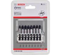 BOSCH Juego de puntas para tornillos Impact Control, 8 piezas, 1×PH1;3×PH2;1×PH3;2×PZ2;1×PZ3 2608522328