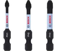 BOSCH Juego de puntas PH1, PH2, PH3 50 mm, 3 piezas 2608522491