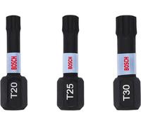 BOSCH Juego de puntas T20, T25, T30 25 mm, 3 piezas 2608522479
