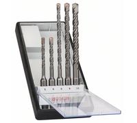 BOSCH Juego de taladro percutor de 5 piezas Robust Line SDS plus-5 Ø 5,6 x 115 mm, 6,8,10 x 165 mm 2607019927