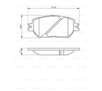 BOSCH Juego Pastillas de Freno de Disco Apto para Lexus GS