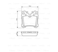 BOSCH Juego Pastillas de Freno de Disco Apto para Lexus Ls 600h 460 AWD