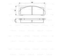 BOSCH Juego Pastillas de Freno de Disco para Fiat X 1/9 1.5 1.3 127 Lancia beta