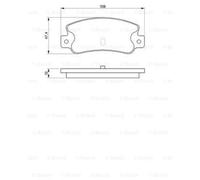 BOSCH Juego Pastillas de Freno de Disco para Lancia Delta I 2.0 16V HF Integral