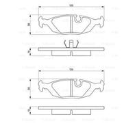 BOSCH Juego Pastillas de Freno de Disco para Saab 900 I Cabriolet 2.0i 2.0 -16
