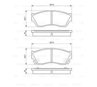 BOSCH Juego Pastillas de Freno Disco Delant. para Suzuki Swift II Hatchback 1.0i