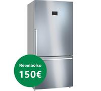 Bosch Serie 6 KGB86XIEP nevera y congelador Independiente 631 L E Acero inoxidable