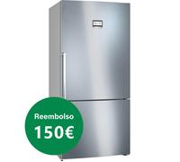 Bosch Serie 6 KGN86AIDR nevera y congelador Independiente 631 L D Acero inoxidable
