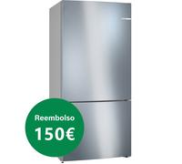Bosch Serie 4 KGN86VIEA nevera y congelador Independiente 631 L E Acero inoxidable