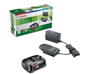 Bosch kit de batería y cargador PBA 18 V (sistema de 18 voltios, batería de 2,5 Ah, cargador, en caja de cartón)