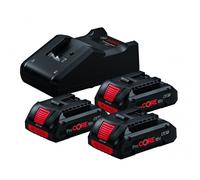 Bosch Kit Inicio Baterías: 3x Batería ProCORE 18V 4,0Ah + Cargador GAL 1880