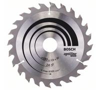 Bosch Kreissägeblatt Optiline Wood 180 x 30/20 x 2,6 mm, 24 Zähne