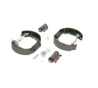 Bosch KS013 Kit Super Pro - Kit de freno trasero de tambor - 1 juego completo premontado, 2 cilindros de rueda, 4 zapatas de freno