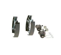 Bosch KS027 Kit Super Pro - Kit de freno trasero de tambor - 1 juego completo premontado, 2 cilindros de rueda, 4 zapatas de freno