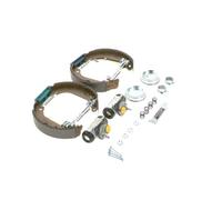 Bosch KS039 Kit Super Pro - Kit de freno trasero de tambor - 1 juego completo premontado, 2 cilindros de rueda, 4 zapatas de freno