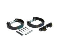 Bosch KS129 Kit Super Pro - Kit de freno trasero de tambor - 1 juego completo premontado, 2 cilindros de rueda, 4 zapatas de freno