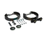 Bosch KS205 Kit Super Pro - Kit de freno trasero de tambor - 1 juego completo premontado, 2 cilindros de rueda, 4 zapatas de freno
