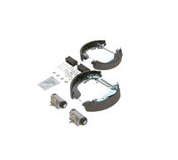 Bosch KS4710 Kit Super Pro - Kit de freno trasero de tambor - 1 juego completo premontado, 2 cilindros de rueda, 4 zapatas de freno