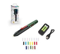 Bosch lápiz de pegar a batería Gluey Evergreen (con 20 barras de adhesivo, verde oscuro, en caja de cartón)