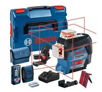 Bosch Professional Sistema 12V Nivel Láser GLL 3-80 C (1 batería 12V + cargador, láser rojo, interior, conexión Bluetooth, alcance hasta 30 m, receptor LR7, soporte universal BM1, en L-BOXX)