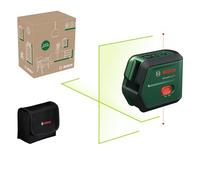 Bosch láser de líneas cruzadas AdvancedLevel 2G (proyección en cruz autonivelada, láser verde, batería de iones de litio de 3,6 V con carga USB-C en la herramienta, en caja del comercio electrónico)
