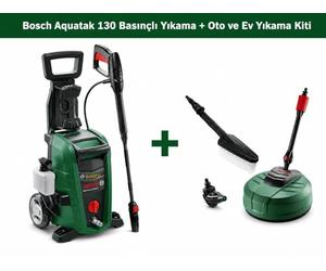 Bosch Lavadora de alta presión Aquatak 130 + kit de lavado de coche 0615992626