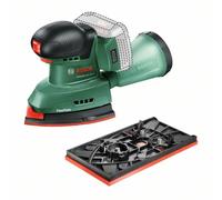 Bosch lijadora a batería UniversalSander 18V-10 (sin batería; sistema de 18 voltios; para bricolaje en madera; con 2 hojas de lijado; en embalaje de cartón)