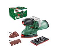 Bosch lijadora a batería UniversalSander 18V-10 (sin batería; sistema de 18 voltios; para bricolaje en madera; con 32 papeles de lija; en embalaje de cartón) - Edición para Amazon