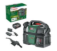 Bosch Hidrolimpiadora móvil para bicicletas Fontus 18V-6 (depósito de agua de 6 L, 8 niveles de presión, espacio para guardar la manguera y la pistola, incluye 1 batería de 2,0 Ah 18V y cargador)