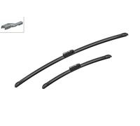 Bosch Aerotwin A414S Limpiaparabrisas Frontal - Set de Escobillas de Recambio para una Mayor Seguridad en la Conducción, con Adaptador Premontado, 65cm/40cm