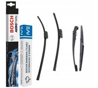 BOSCH Limpiaparabrisas Delantero 650+475mm + Brazo Limpiaparabrisas Trasero S...