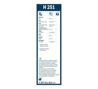 Bosch limpiaparabrisas trasero para 3397011813