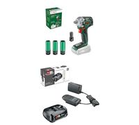 Bosch llave de impacto a batería UniversalImpactDrive 18V-350 (set de tuercas; sin batería) + Bosch Kit de démarrage de batterie 18 V (1 batterie 2,5 Ah, chargeur, système 18 V)
