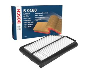 BOSCH Luftfilter F026400160 | Restringe Partículas de la Entrada de Aire, Resiste a la Humedad, con Alta Resistencia a la Tracción