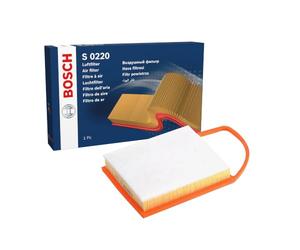 BOSCH Luftfilter F026400220 | Restringe Partículas de la Entrada de Aire, Resiste a la Humedad, con Alta Resistencia a la Tracción